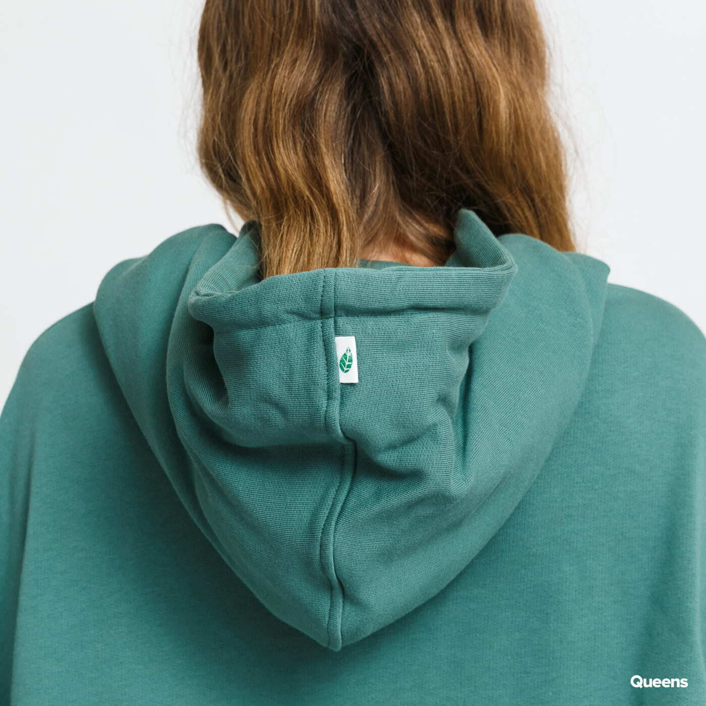 Sweatshirts Urban Classics Ladies Organic Oversized Terry Hoody Green