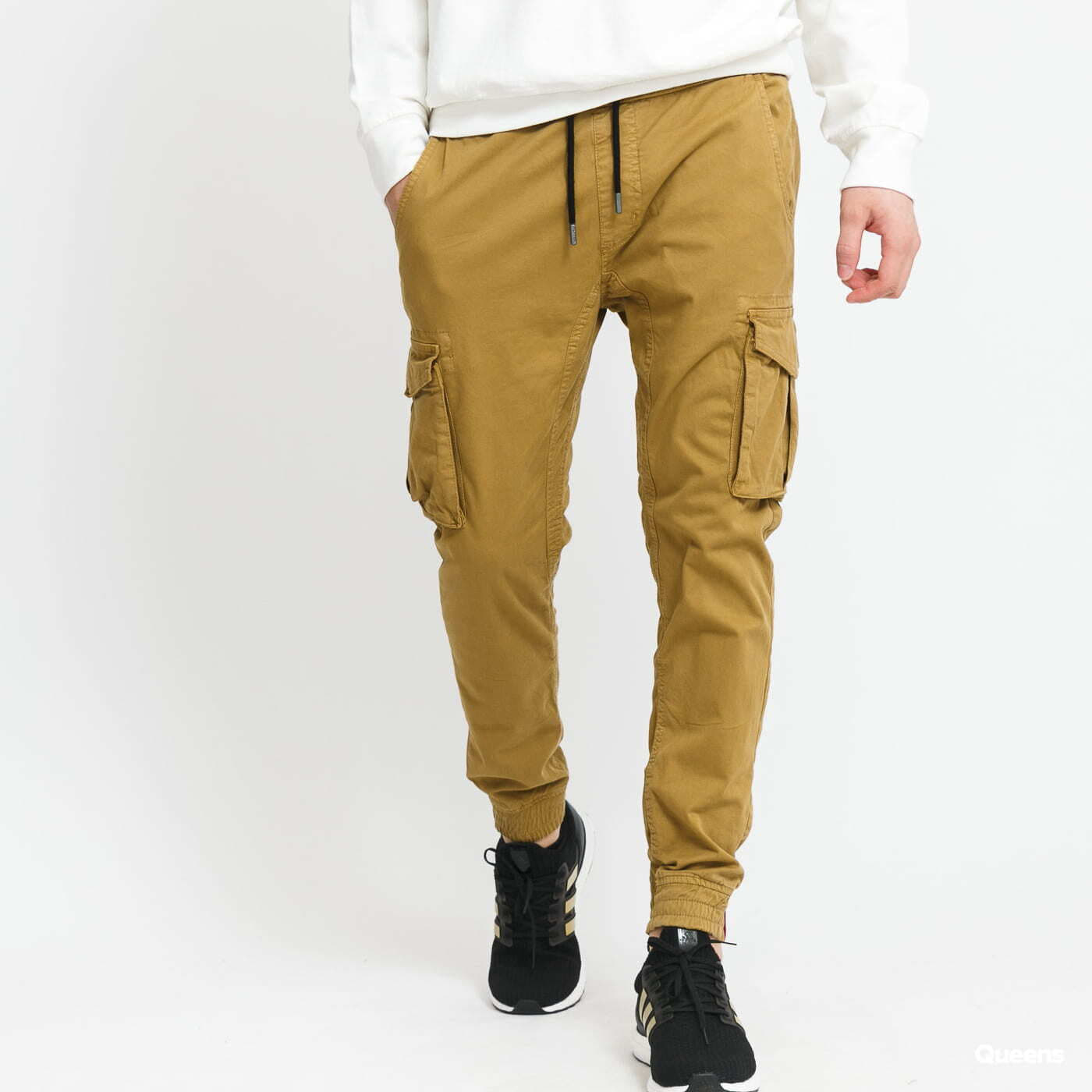 Cargo nohavice Alpha Industries Cotton Twill Jogger Light Brown