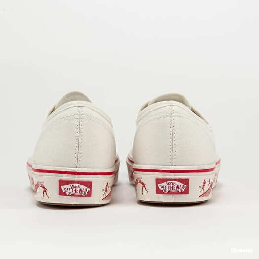 Turnschuhe und Schuhe fur Manner Vans Comfycush Authent Blanc De Blanc Red Queens