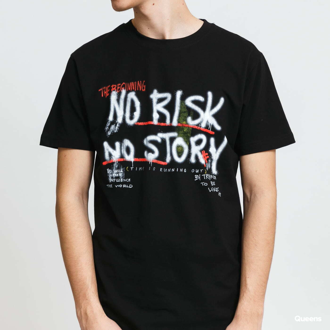 T-Shirts Urban Classics No Risk No Story Tee Black