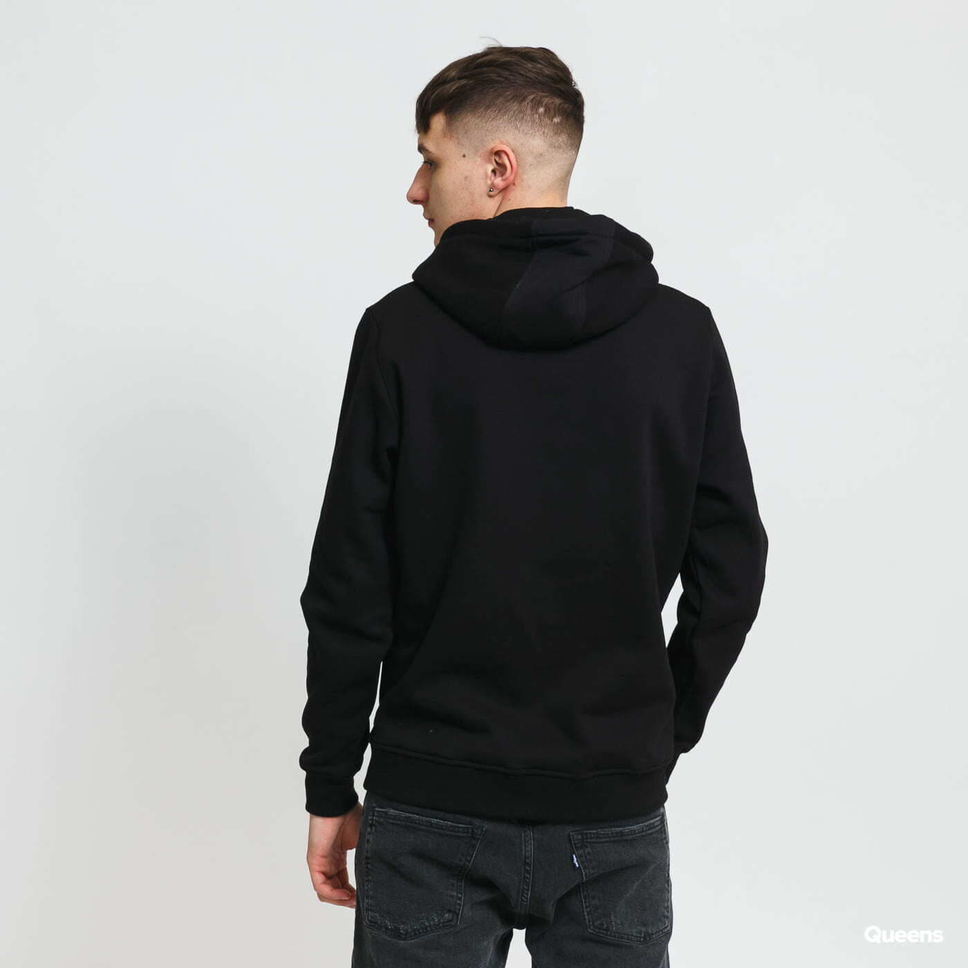 Mikiny Urban Classics Rose Hoody Black