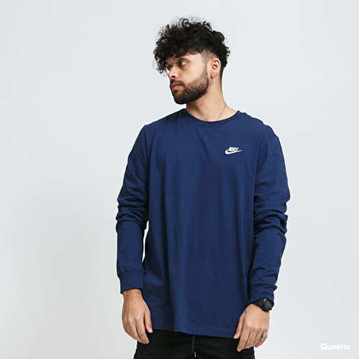 Blue nike long sleeve shirt clearance