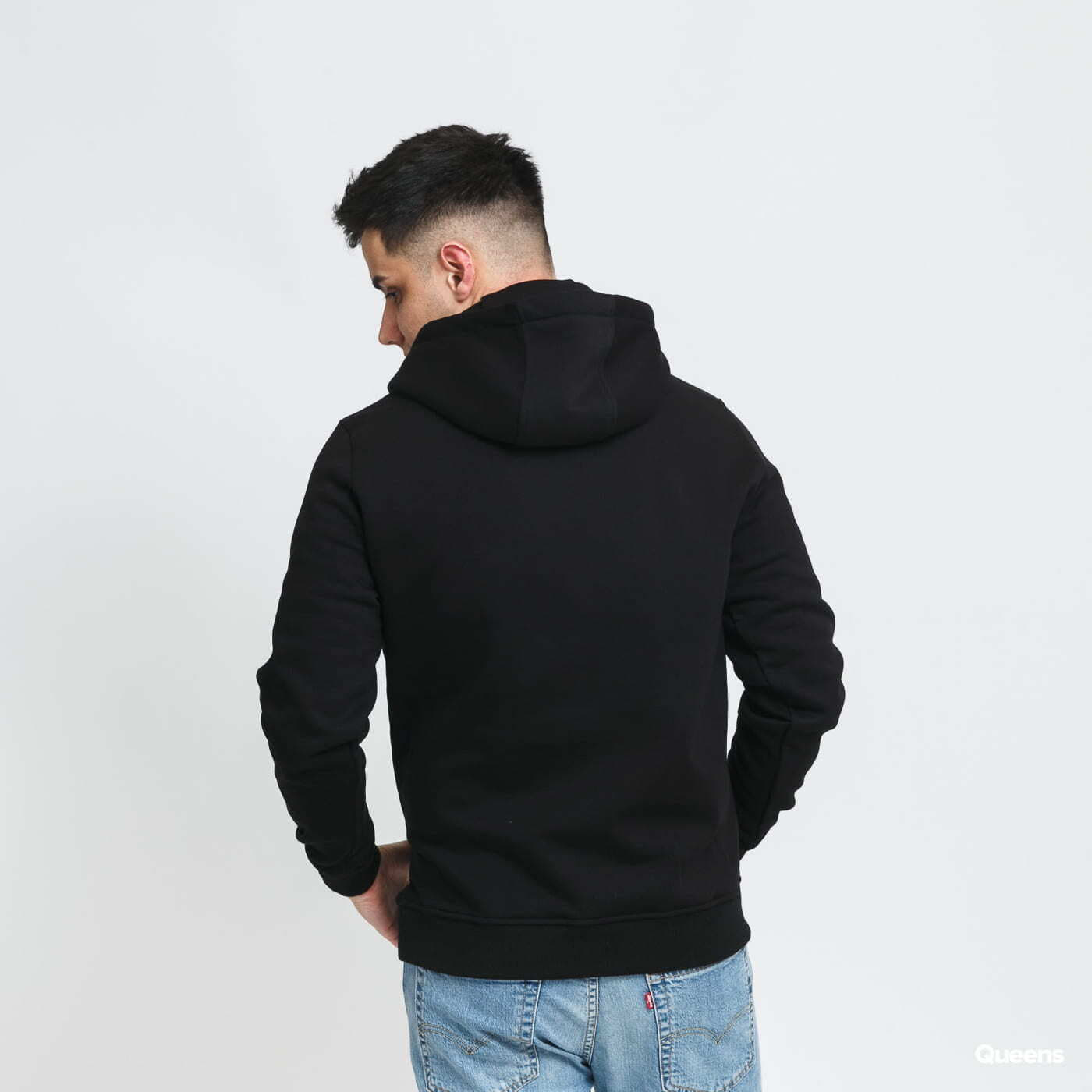 Mikiny Urban Classics Rose Love Hoody Black