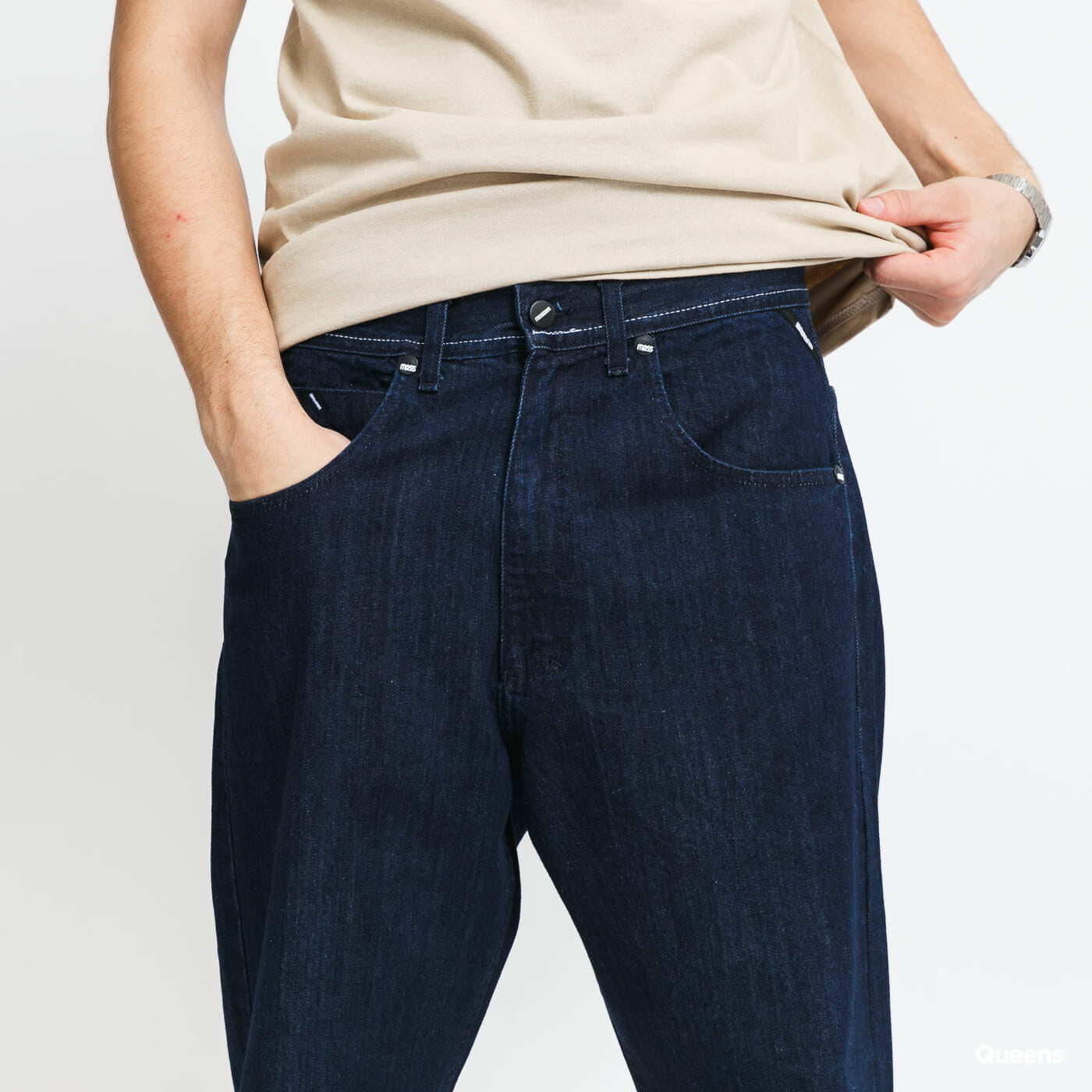 Džínsy Mass DNM Craft Baggy Fit Blue Rinse