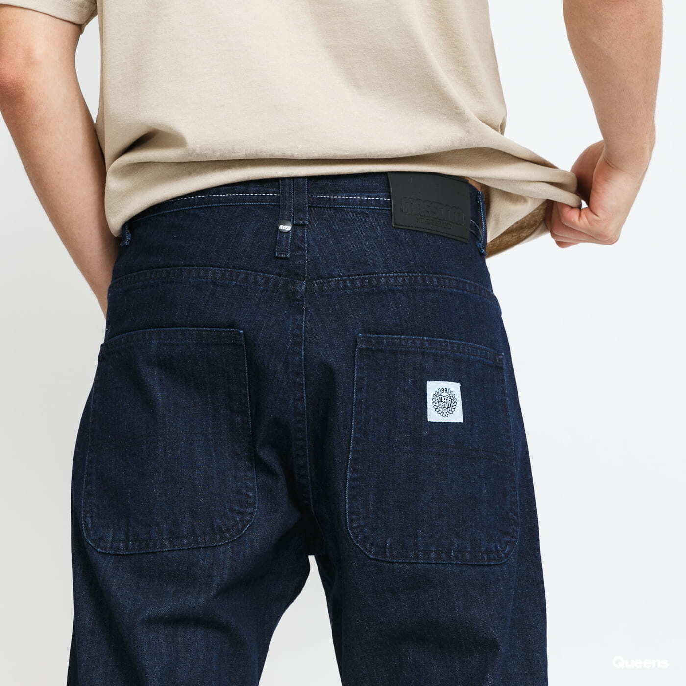 Džínsy Mass DNM Craft Baggy Fit Blue Rinse