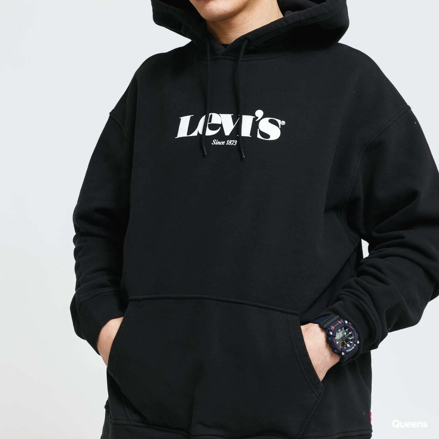 Mikiny Levi's ® M T2 Relaxed Graphic PO MV Logo Black