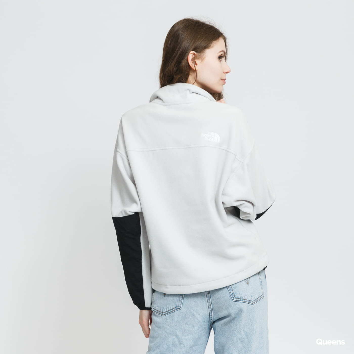Hanorace The North Face W Tka Kataka Quarter Zip Jacket Grey