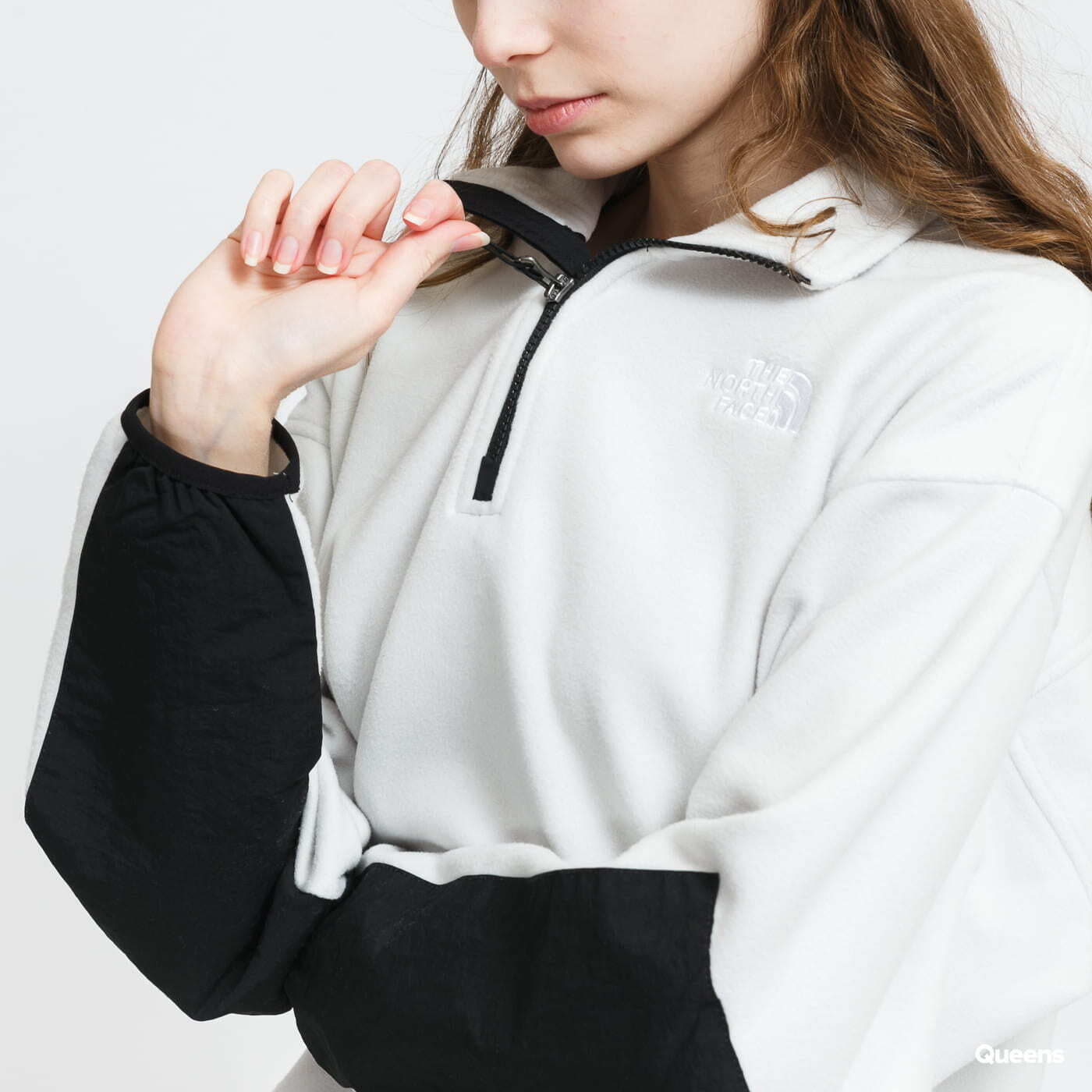 Hanorace The North Face W Tka Kataka Quarter Zip Jacket Grey