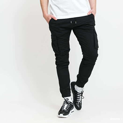 jeans Black Cotton Industries Pants | Alpha Queens Twill Jogger and