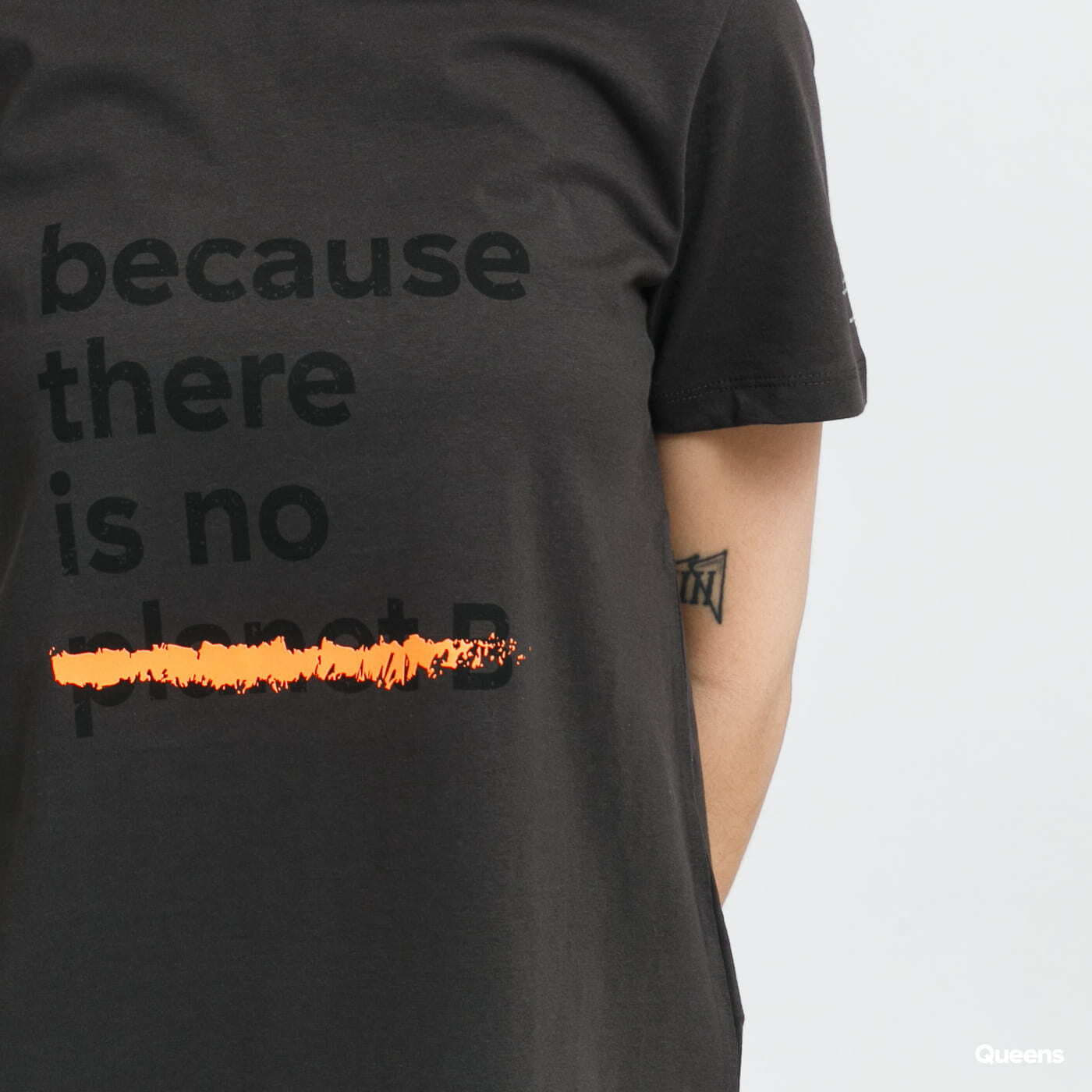 T-shirts Ecoalf W Becausalf Underlined T-shirt Dark Grey