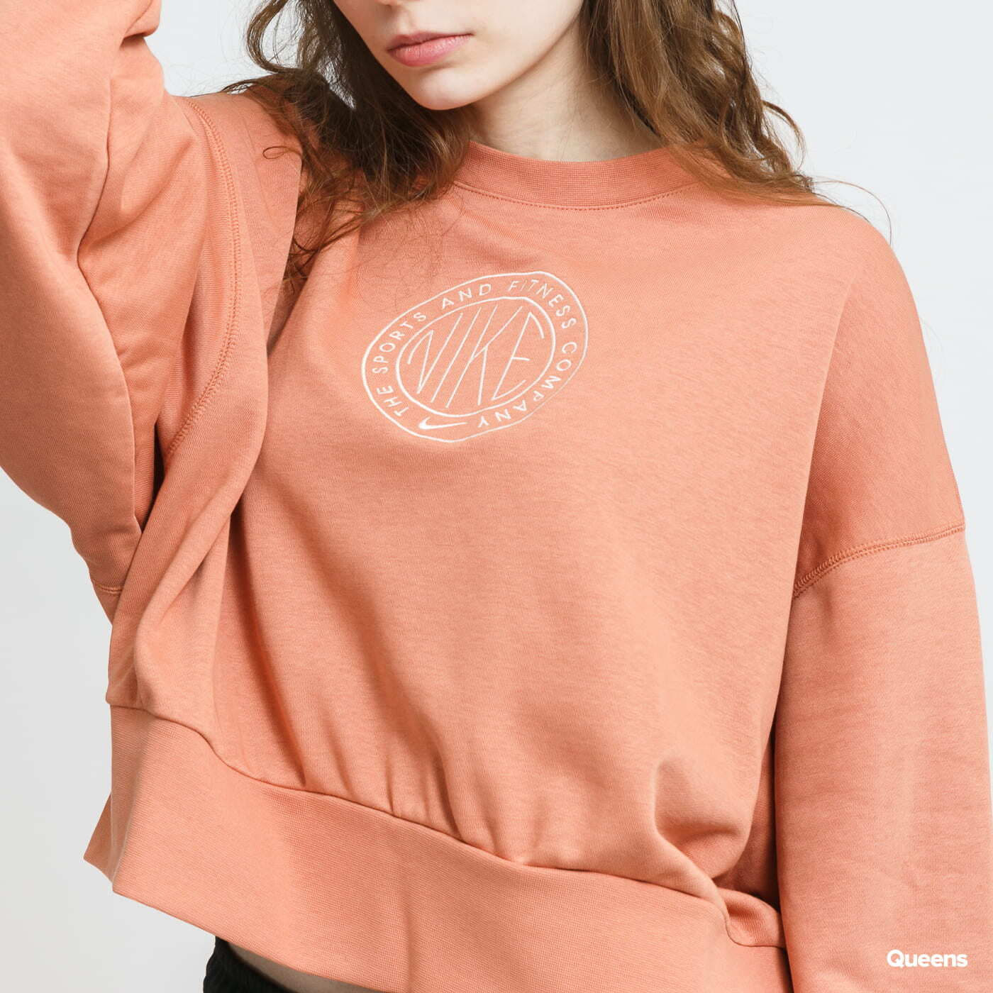 Mikiny Nike W NSW Femme Crew FT Orange