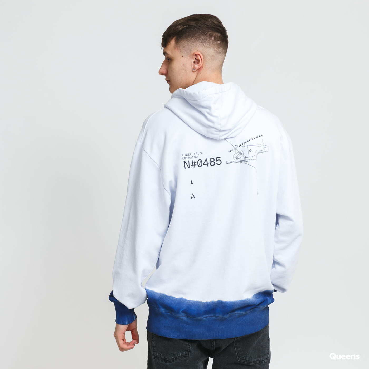 Mikiny CATERPILLAR Engine Hoodie White