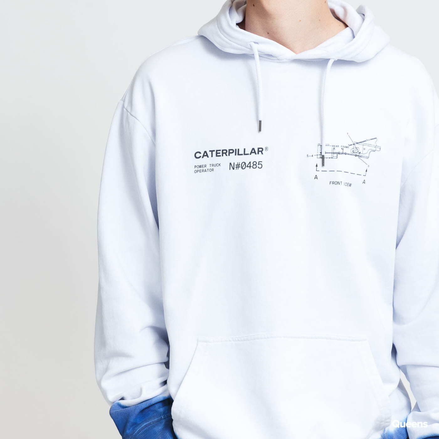 Mikiny CATERPILLAR Engine Hoodie White