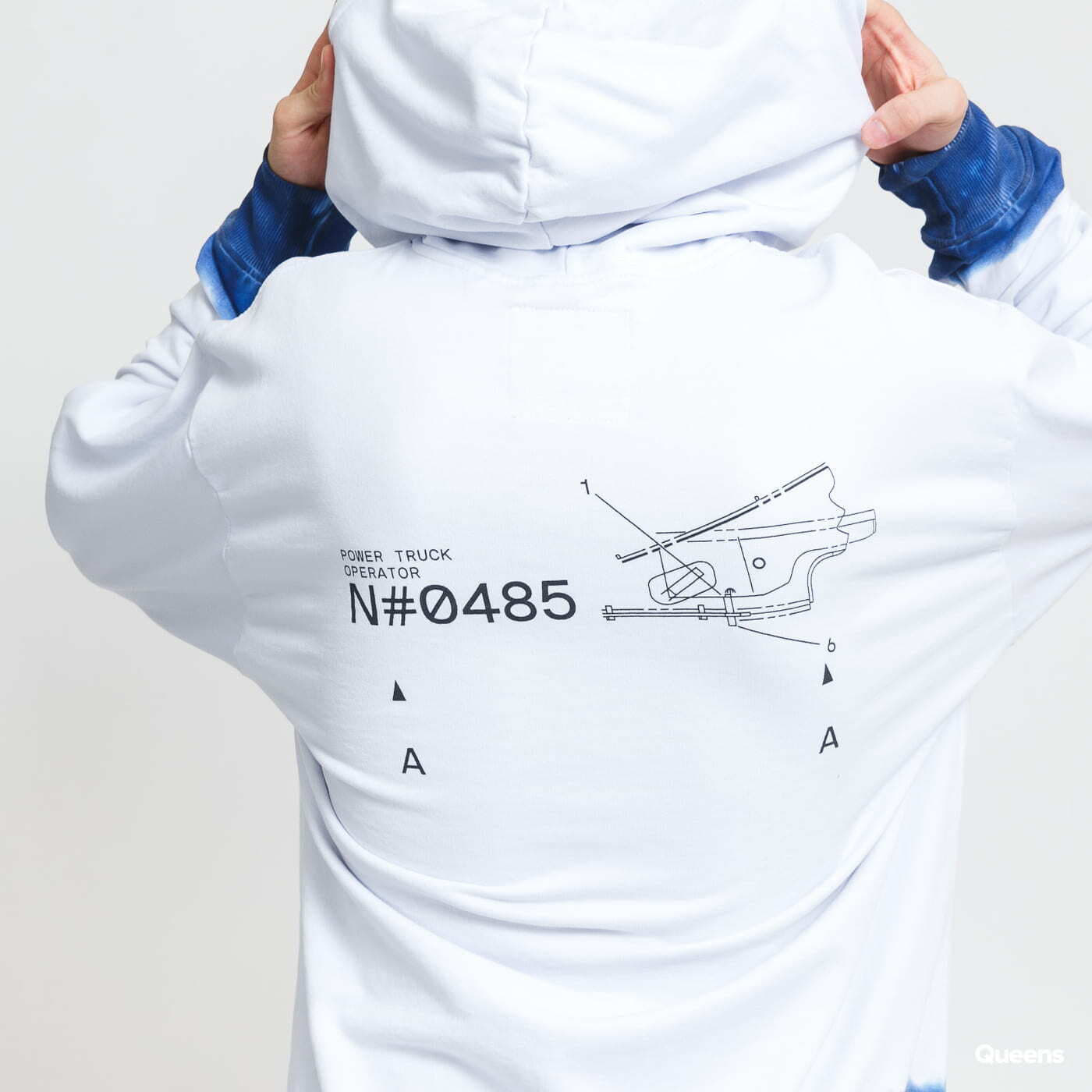 Mikiny CATERPILLAR Engine Hoodie White