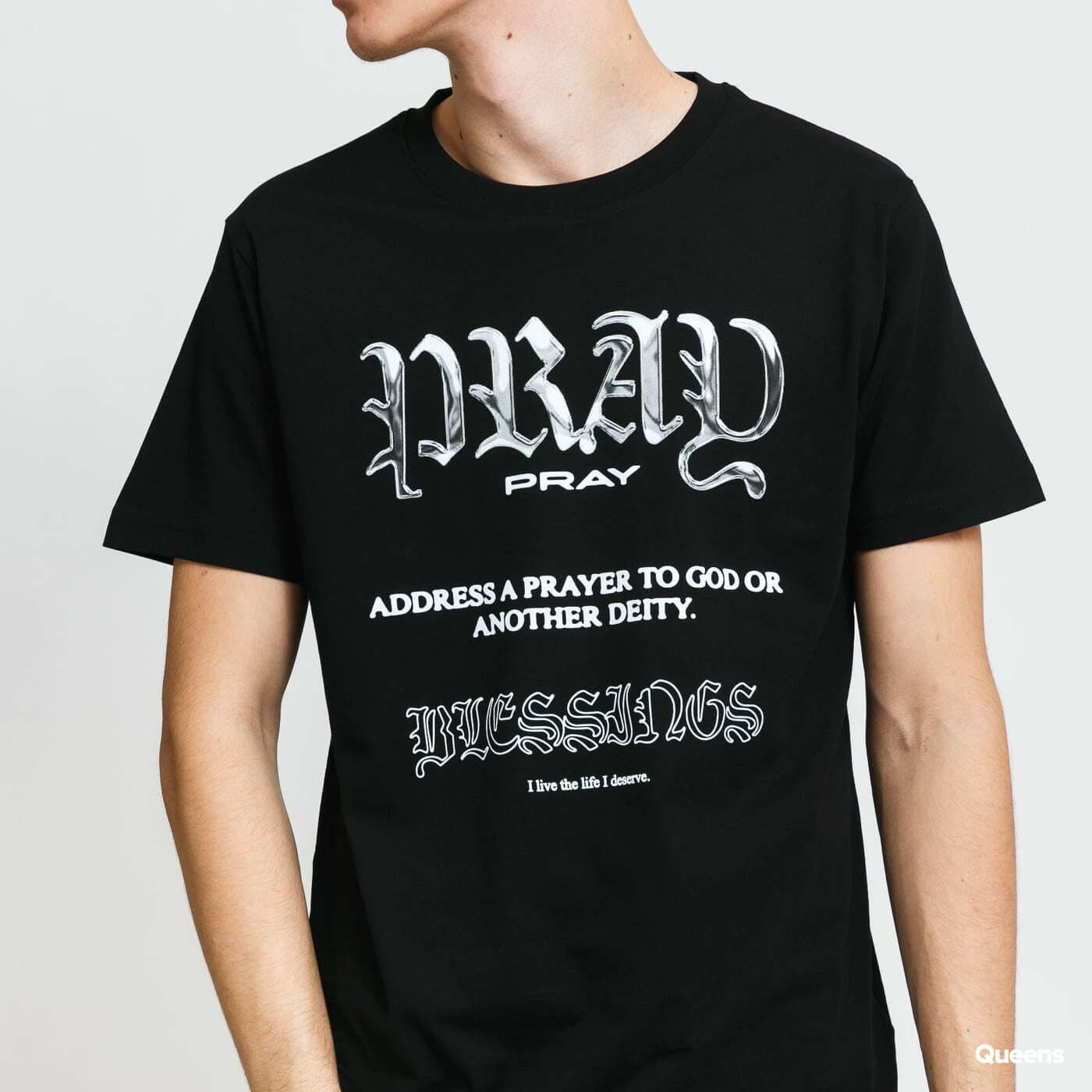 Tricouri Urban Classics Pray Variation Tee Black