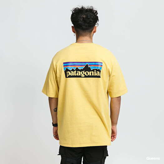 T shirts Patagonia M s P6 Logo Responsibili Tee Yellow Queens