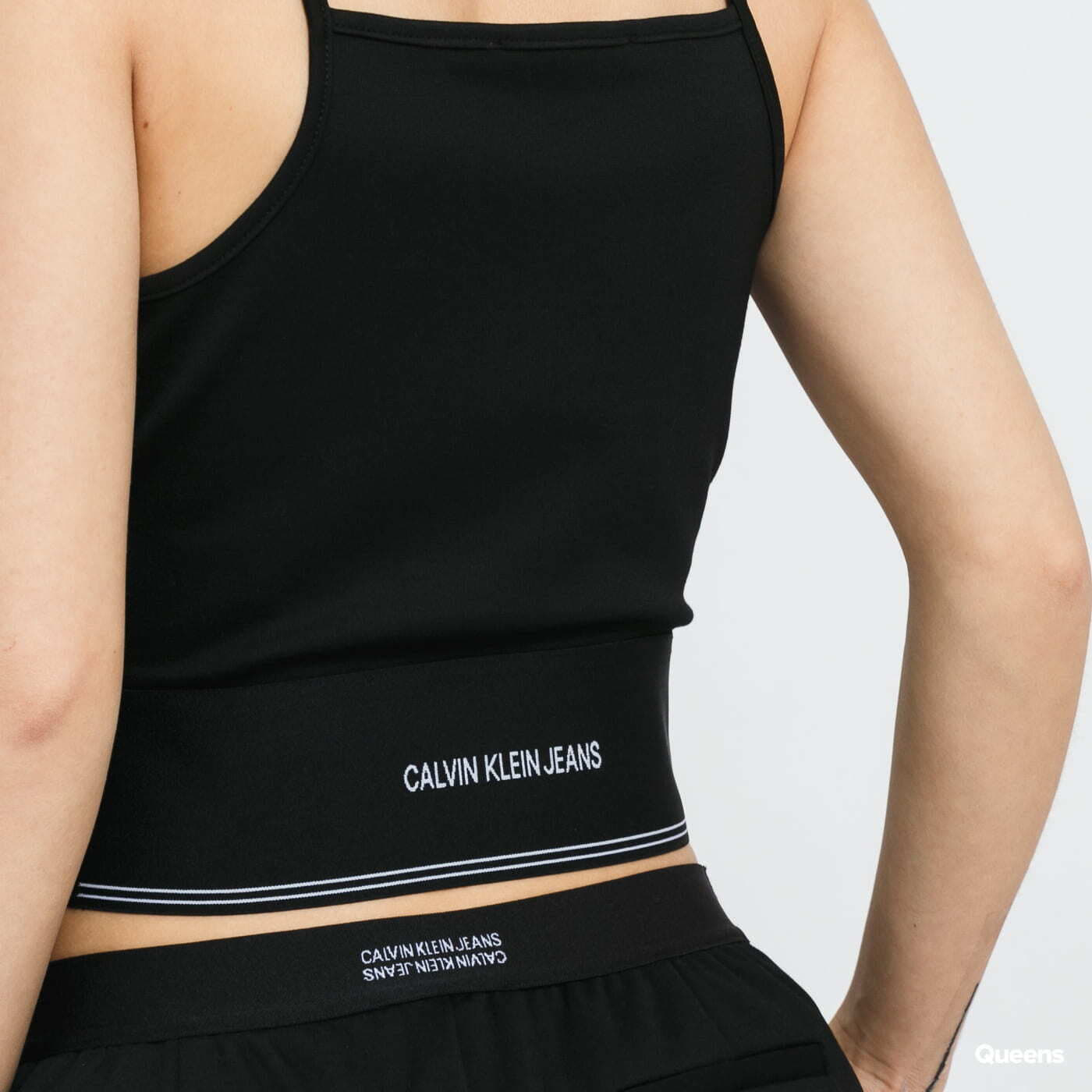Tops CALVIN KLEIN JEANS W Milano Square Neck Strappy Top Black