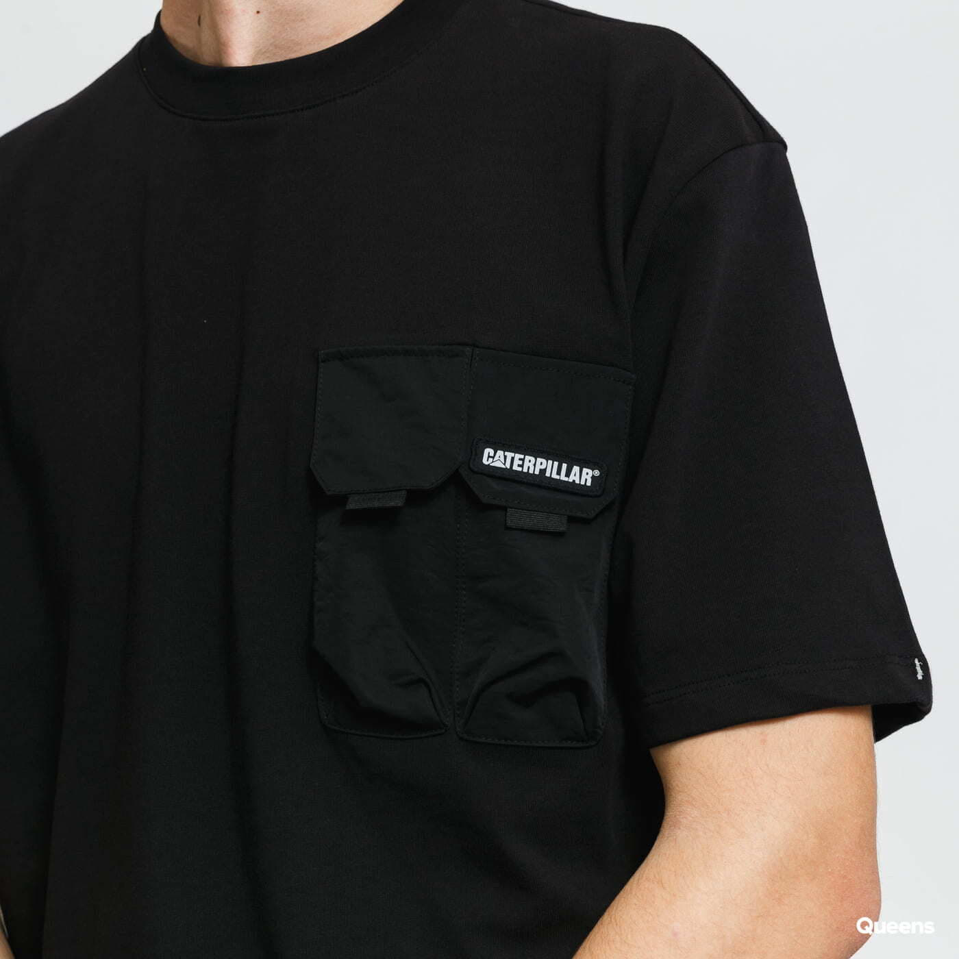Trička CATERPILLAR Double Pocket Tee černé