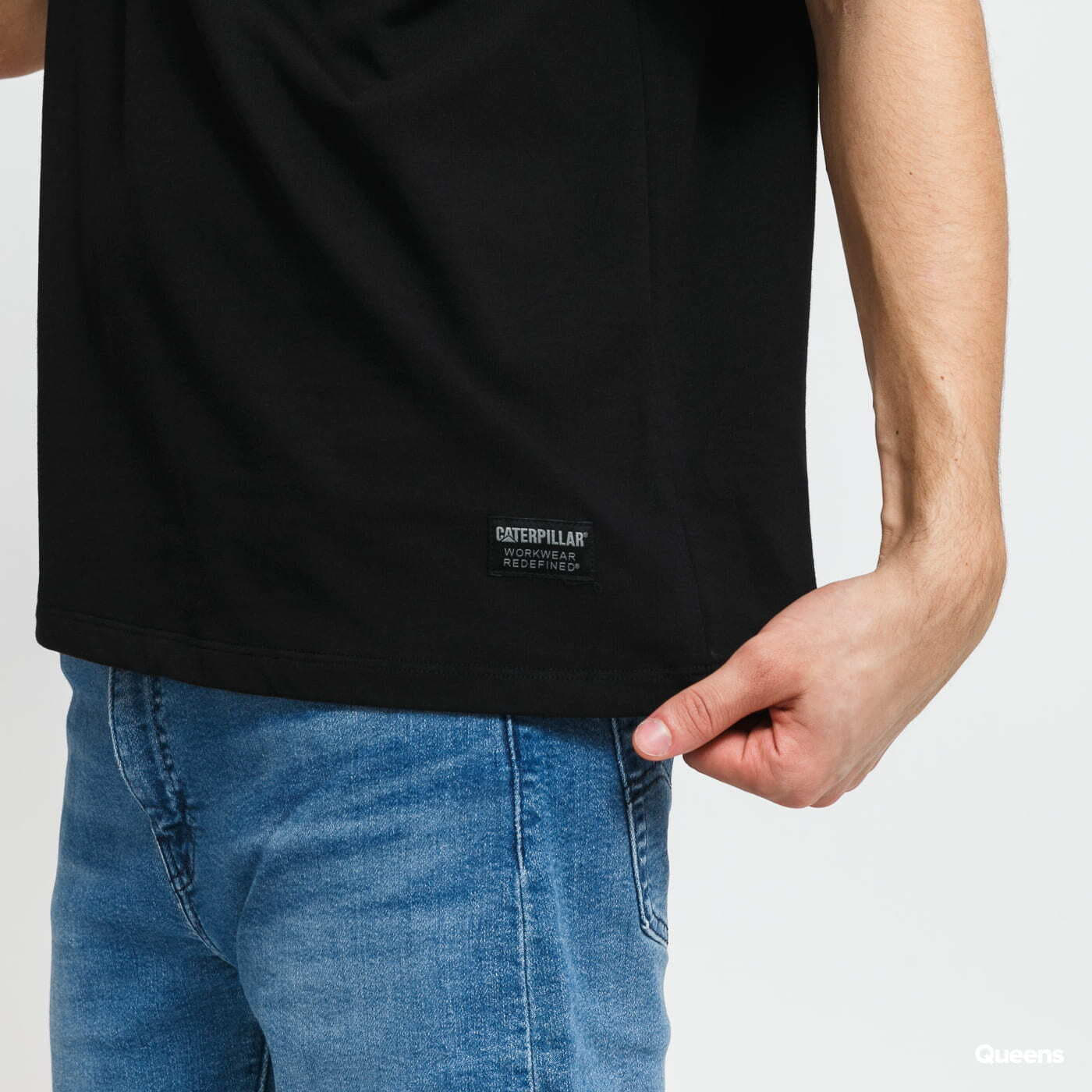 Trička CATERPILLAR Double Pocket Tee černé