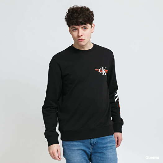Hoodies and sweatshirts CALVIN KLEIN JEANS M CK Urban Graphic Logo Crew  Black | Queens | Sweatshirts