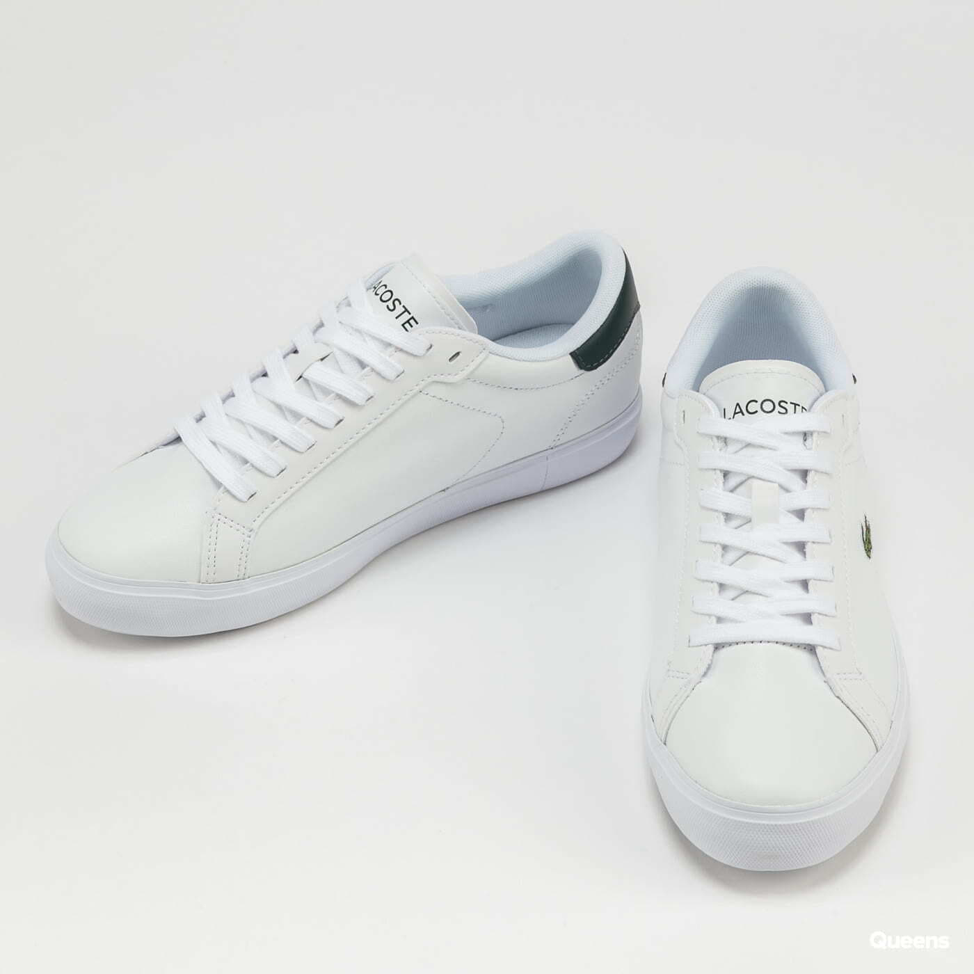 Жіноче взуття LACOSTE W Powercourt Leather White/ Dk Green
