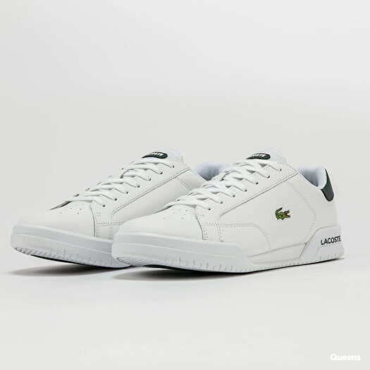 LACOSTE Twin Serve Leather White/ Dk Green