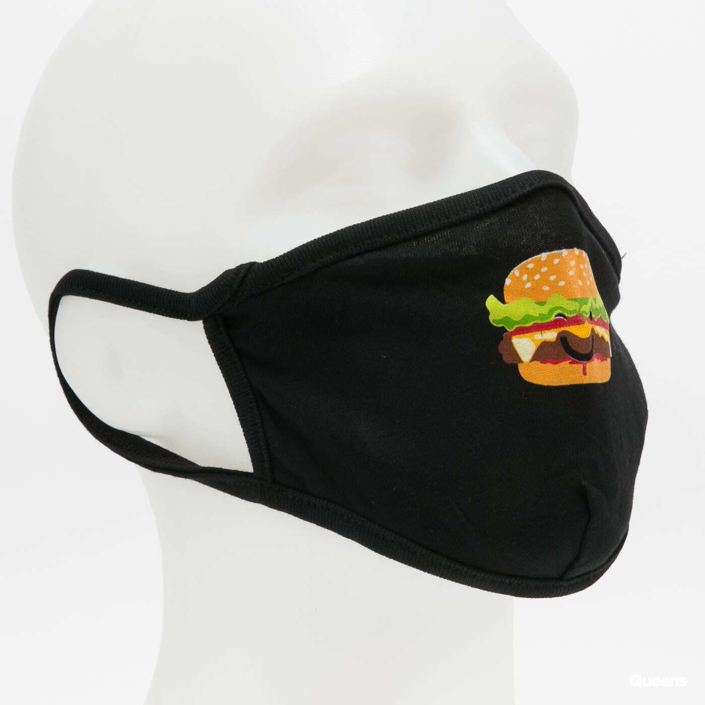 Dodaci Urban Classics Burger And Hot Dog Face Mask 2-Pack Black