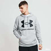 Under Armour Rival Fleece Big Logo Hoodie Gray/ Black