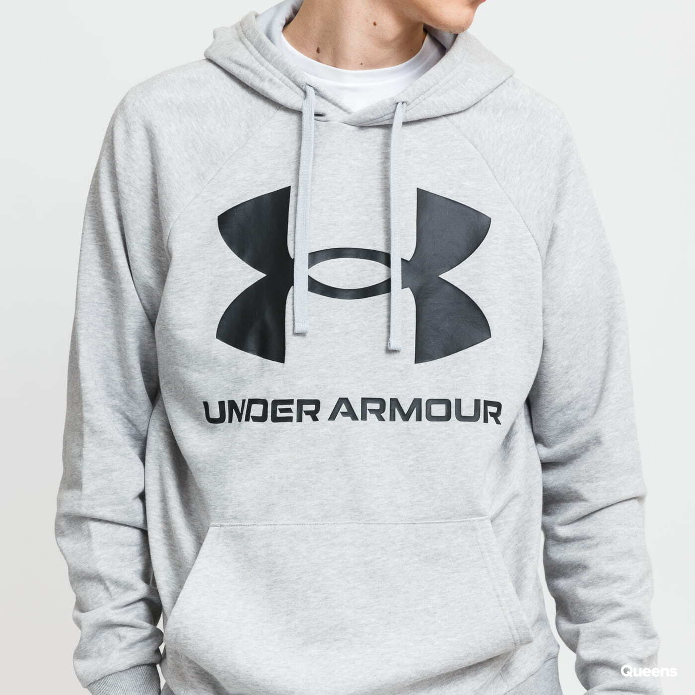 Sudaderas Under Armour Rival Fleece Big Logo Hoodie Gray/ Black