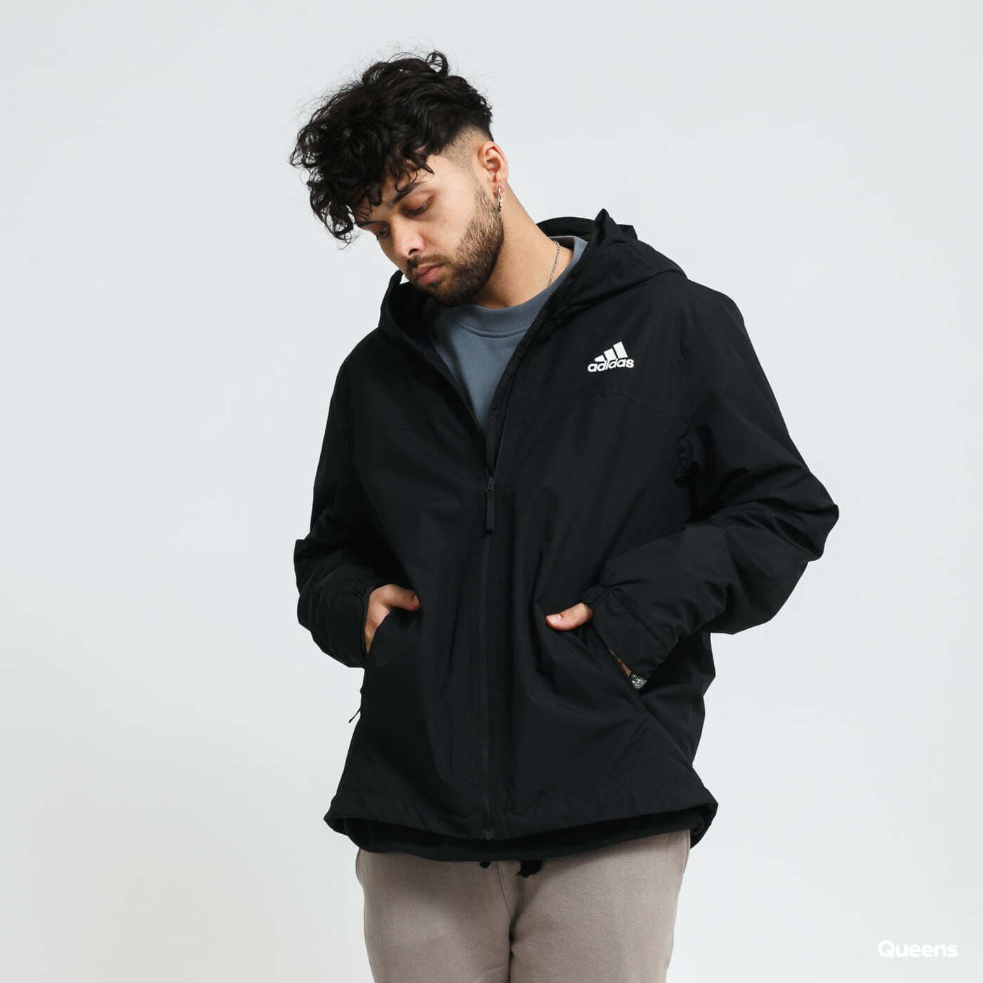 Coach Jackets adidas Performance BSC 3S R.R. Jacket Black | Queens