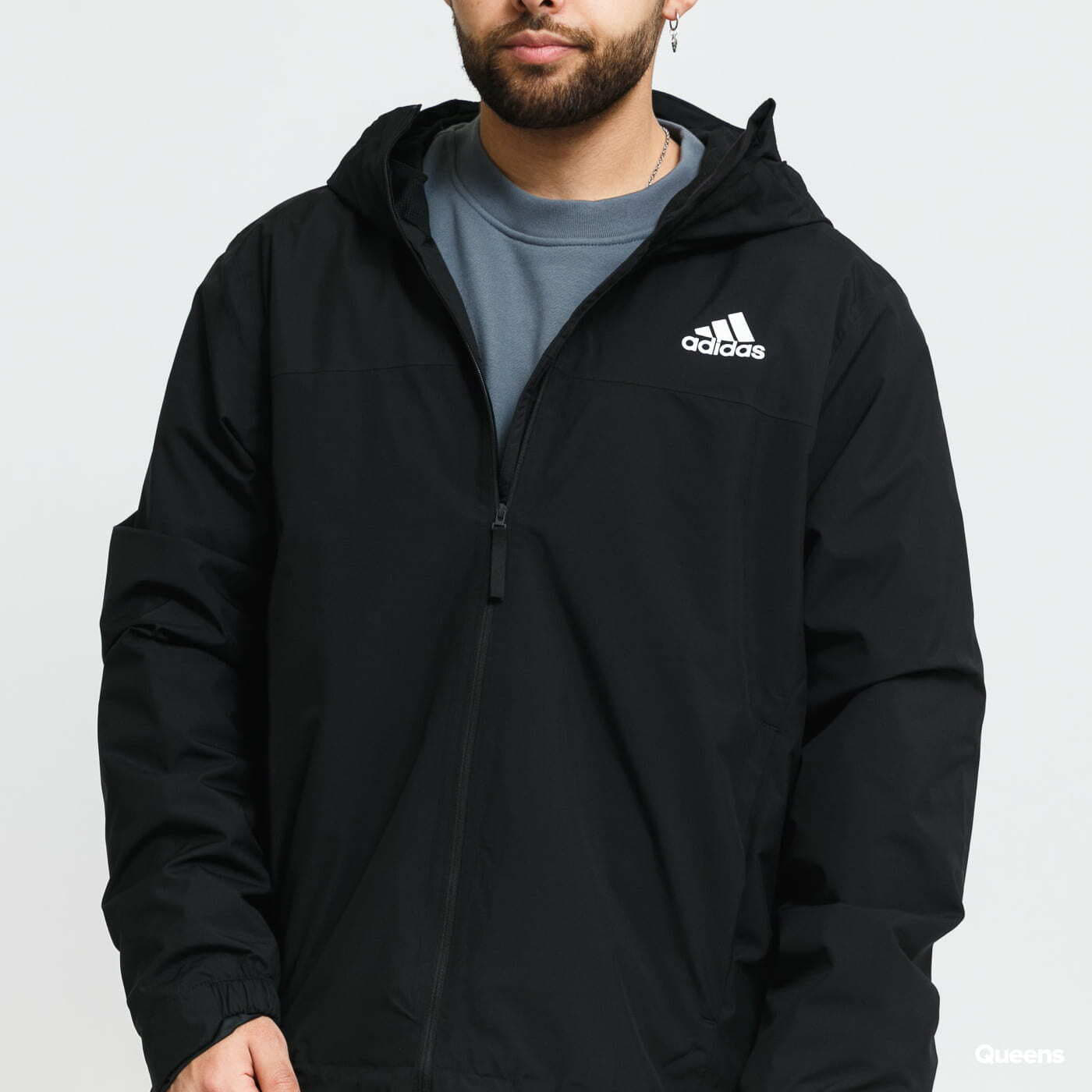 Windbreakers adidas Performance BSC 3S R.R. Jacket Black