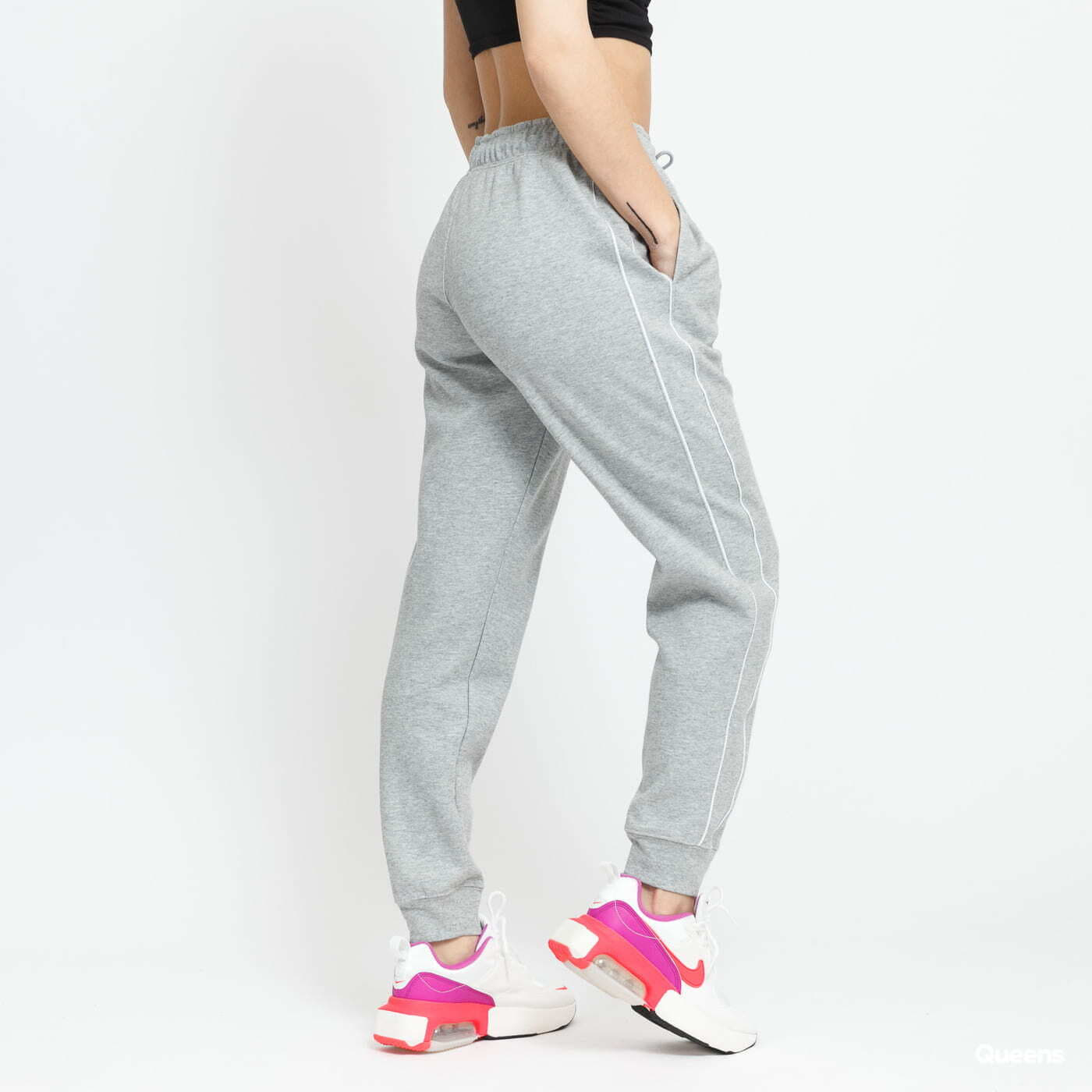 Pantaloni da ginnastica Nike W NSW Millennium Essential Fleece Jogger Pant Grey Queens