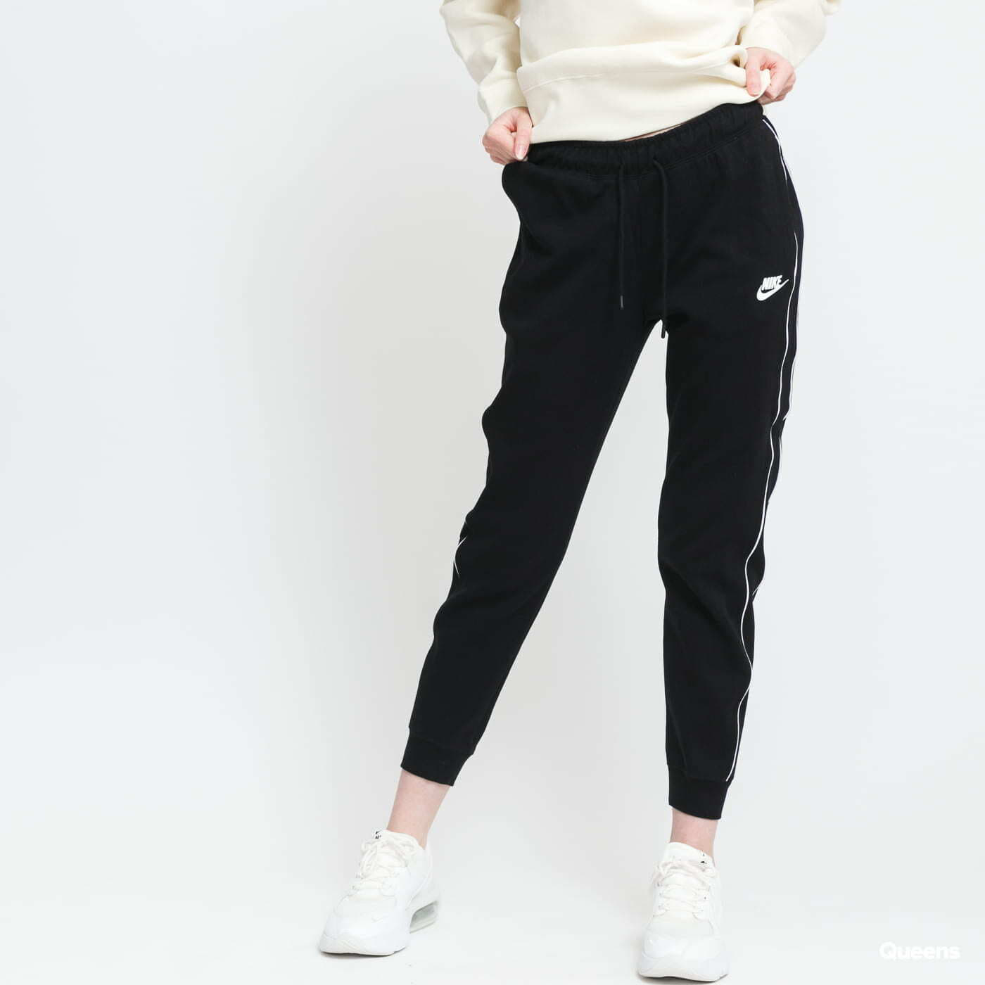 Sweatpants Nike W NSW MLNM Essential Fĺeece MR Black