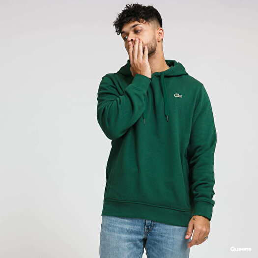 Sweatjacken und Sweatshirts LACOSTE Hooded Fleece Sweatshirt Green