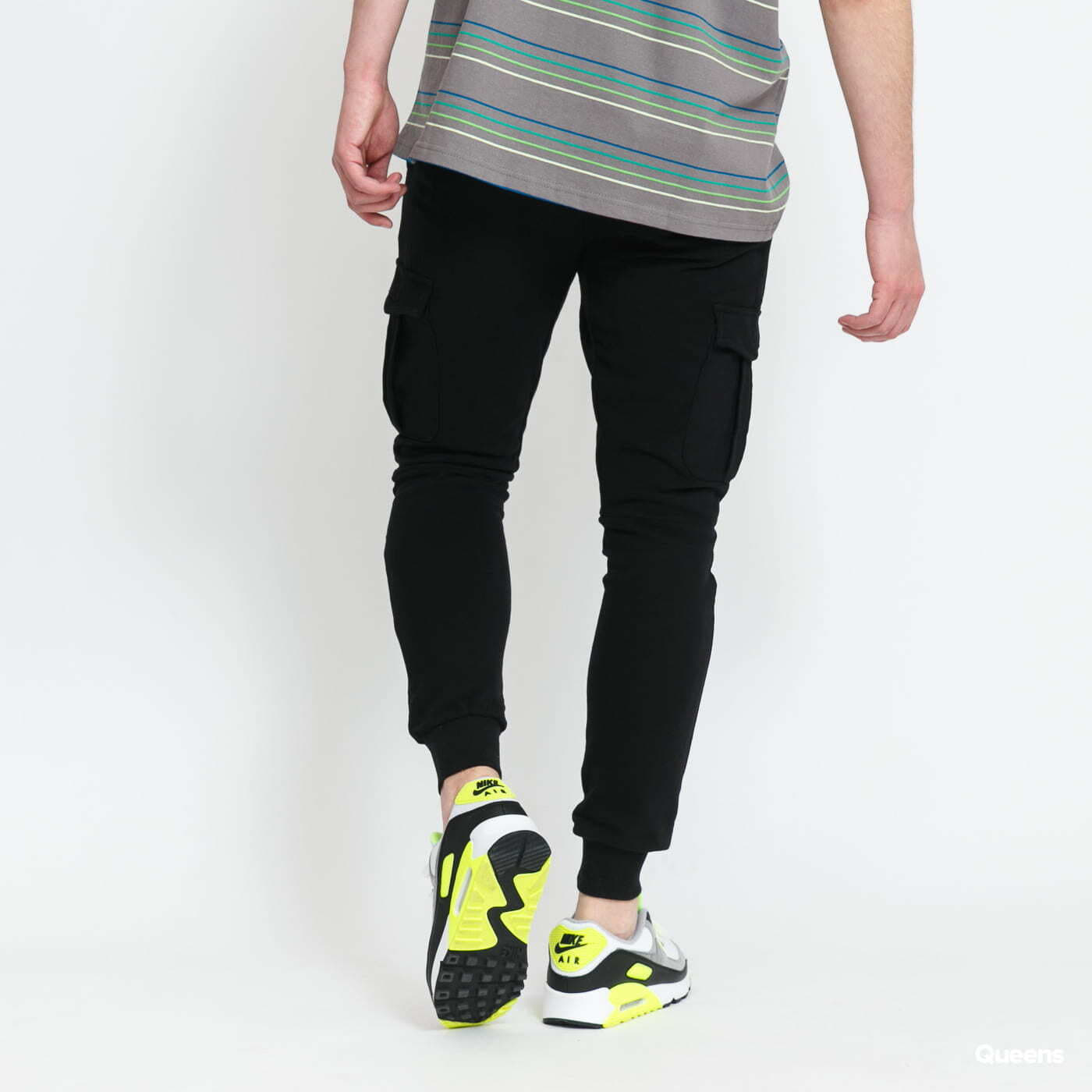 Jogginghosen Urban Classics Fitted Cargo Sweatpants Black