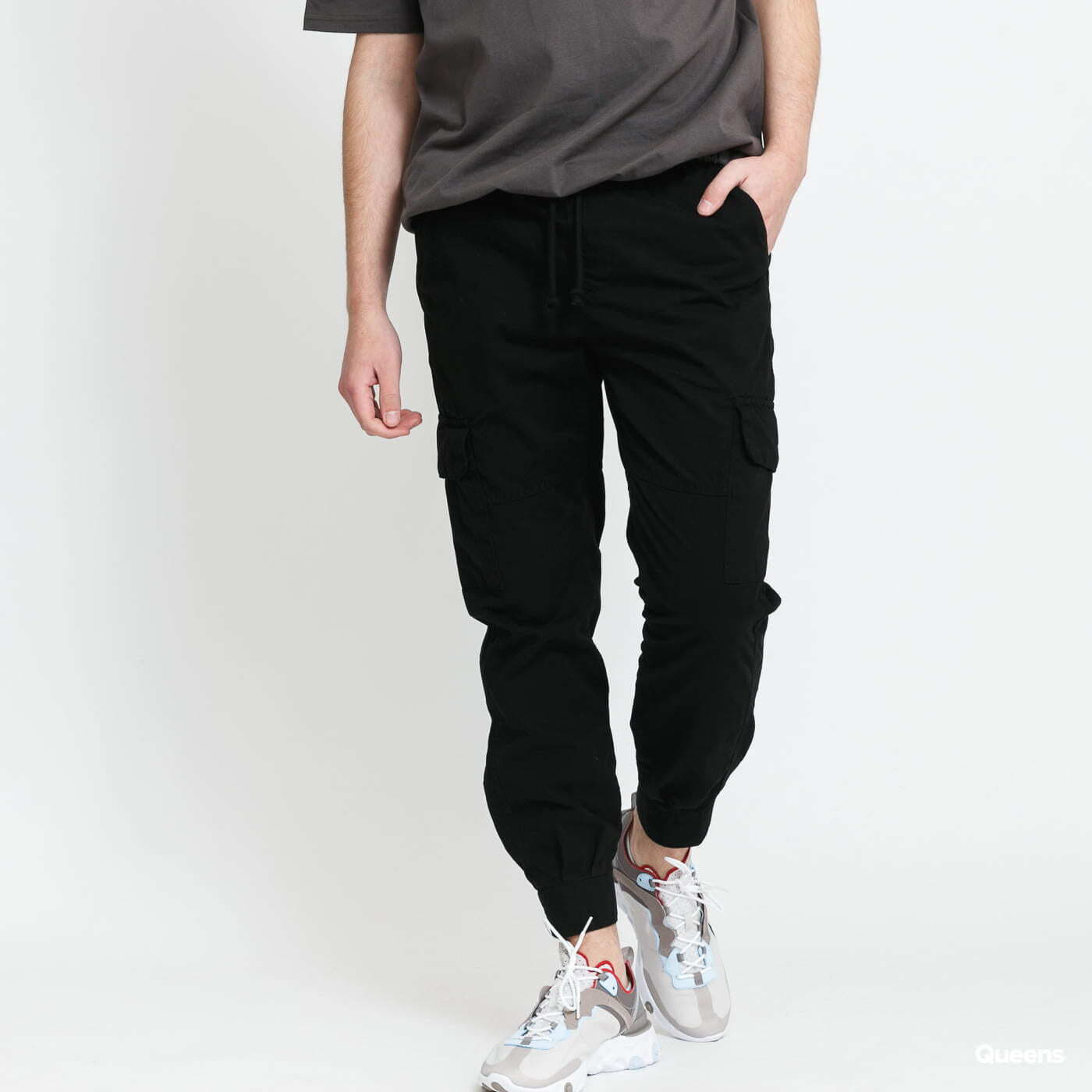 Pantaloni Urban Classics Military Jogg Pants Black