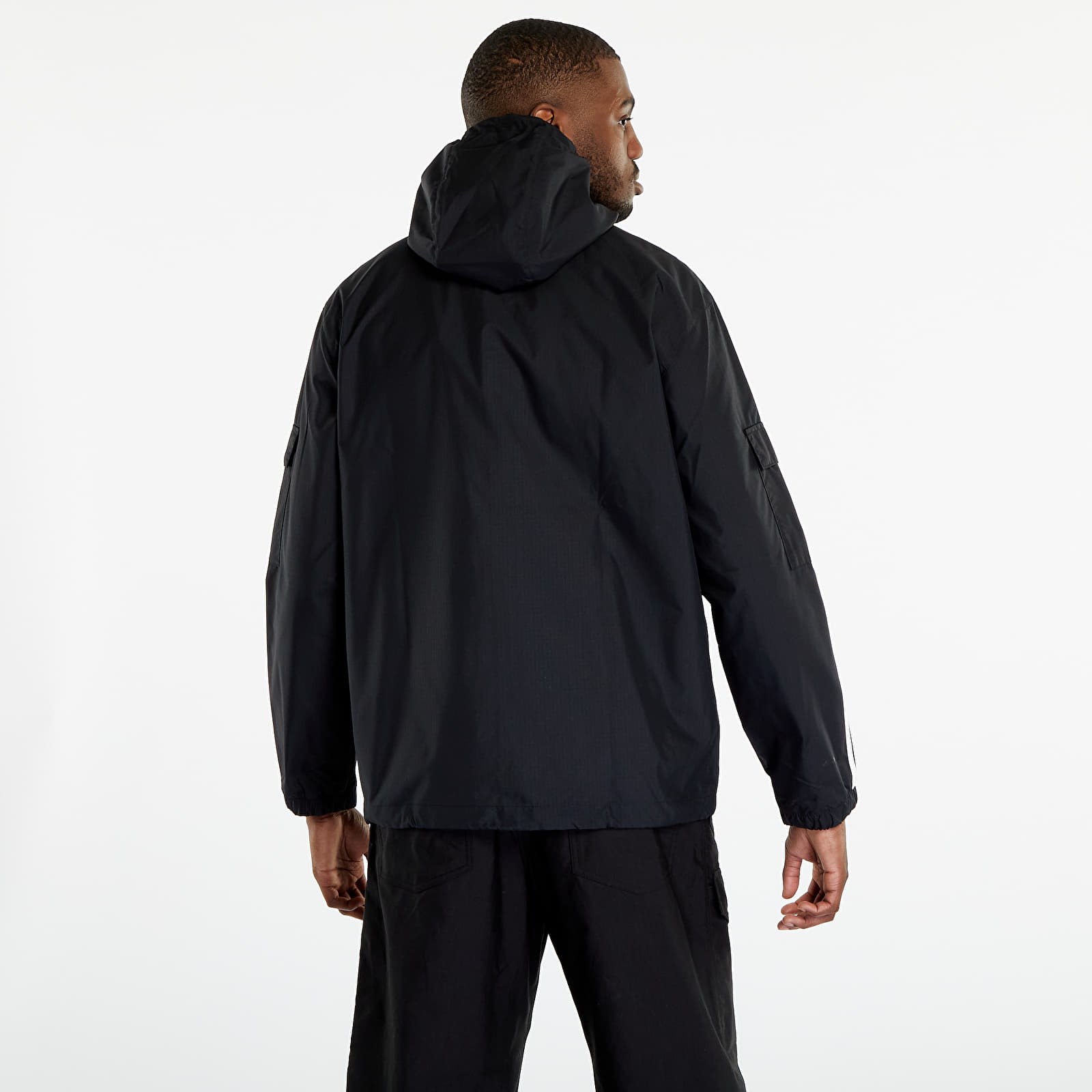 Větrovky adidas Originals 3 Stripes Windbreaker FZ Black