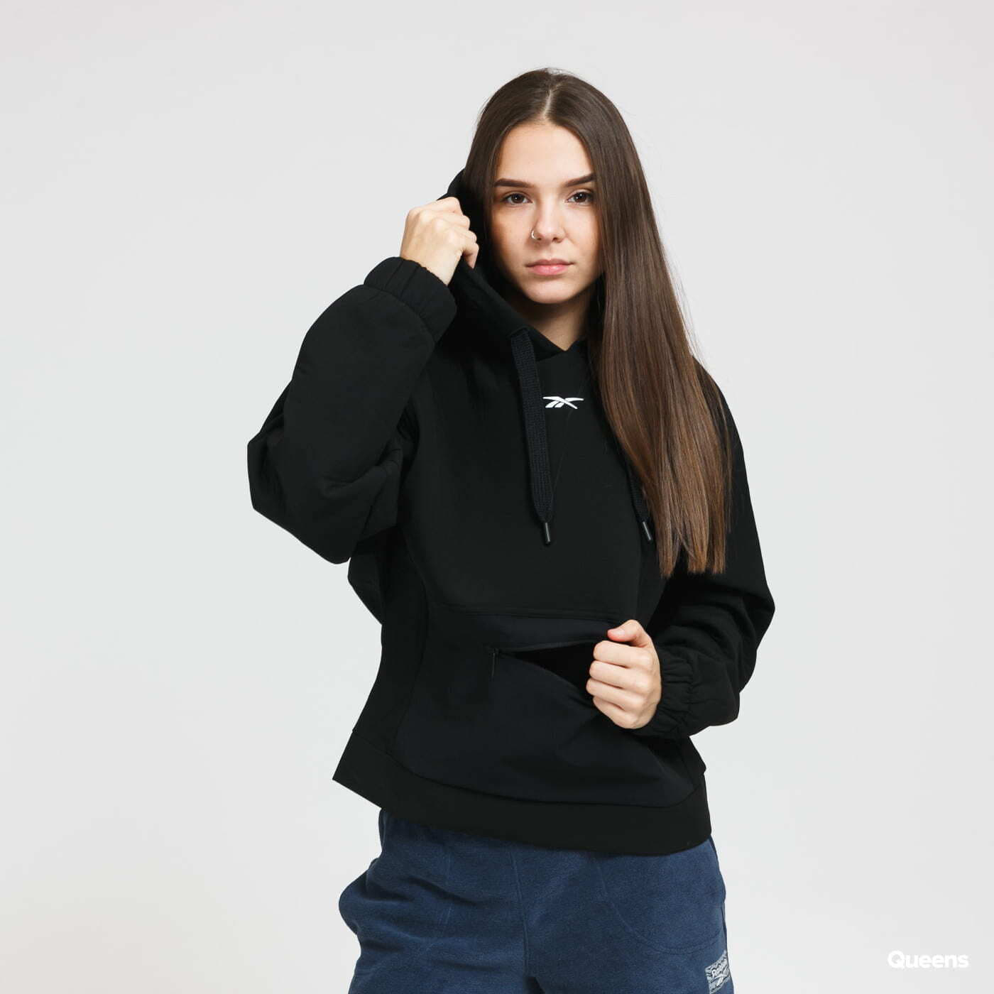 Sweatshirt Reebok TS Edgeworks Hoodie Black M