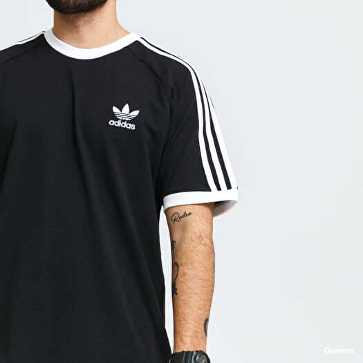 T-shirts adidas Originals 3 Stripes Tee Black | Queens