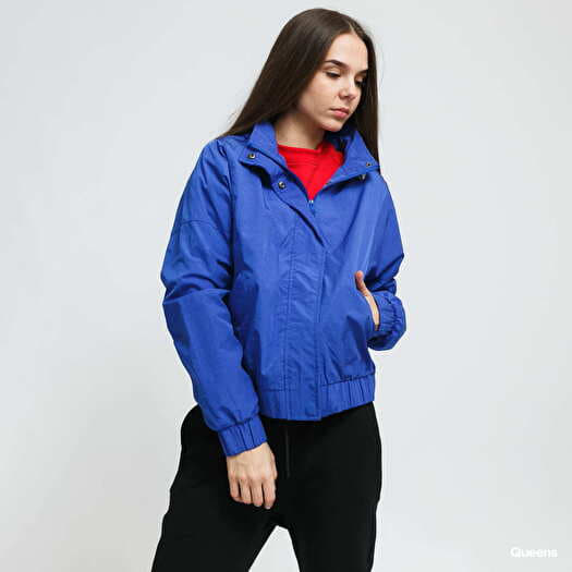 Übergangsjacken Urban Classics Ladies Oversized Shiny Crinkle Nylon Jacket  Blue | Queens