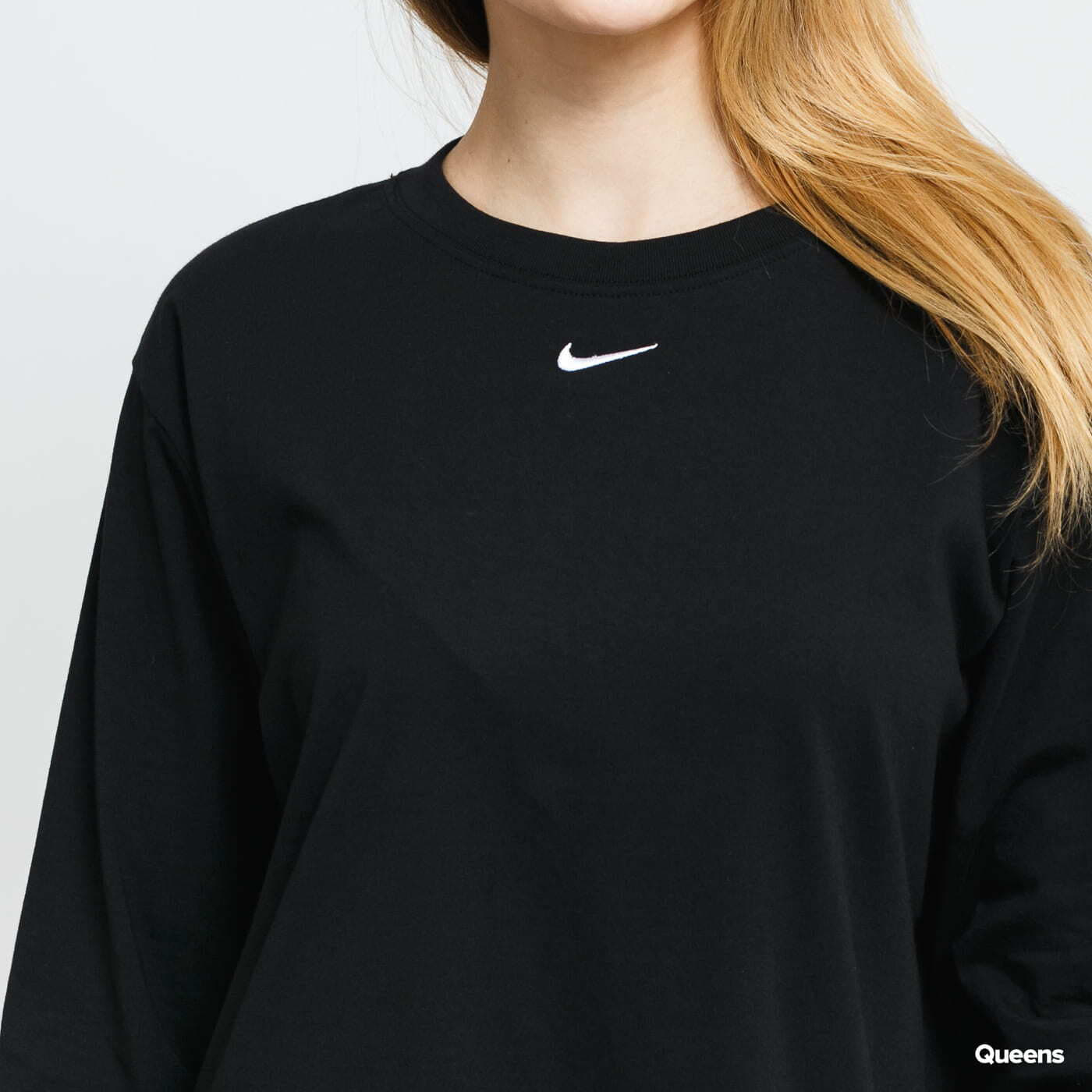 Kleider Nike W NSW Essential Dress LS Black