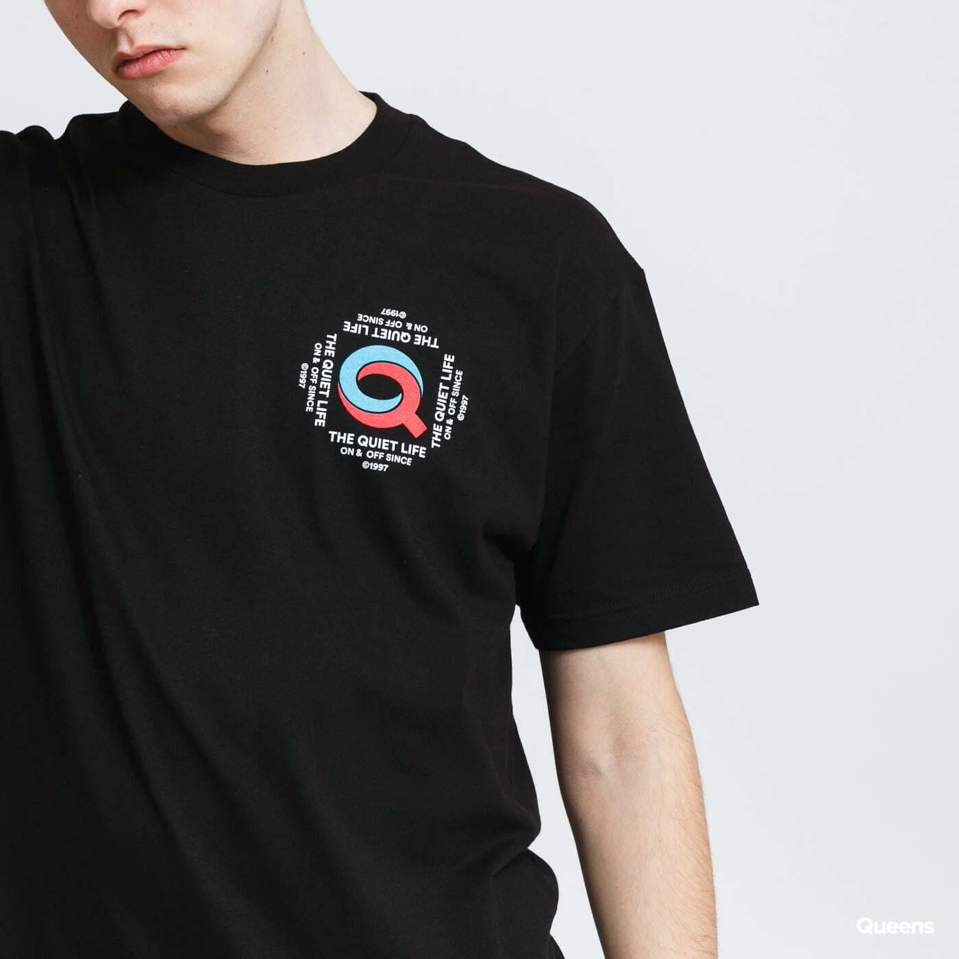 T-shirts The Quiet Life Swirly Q T-shirt černé
