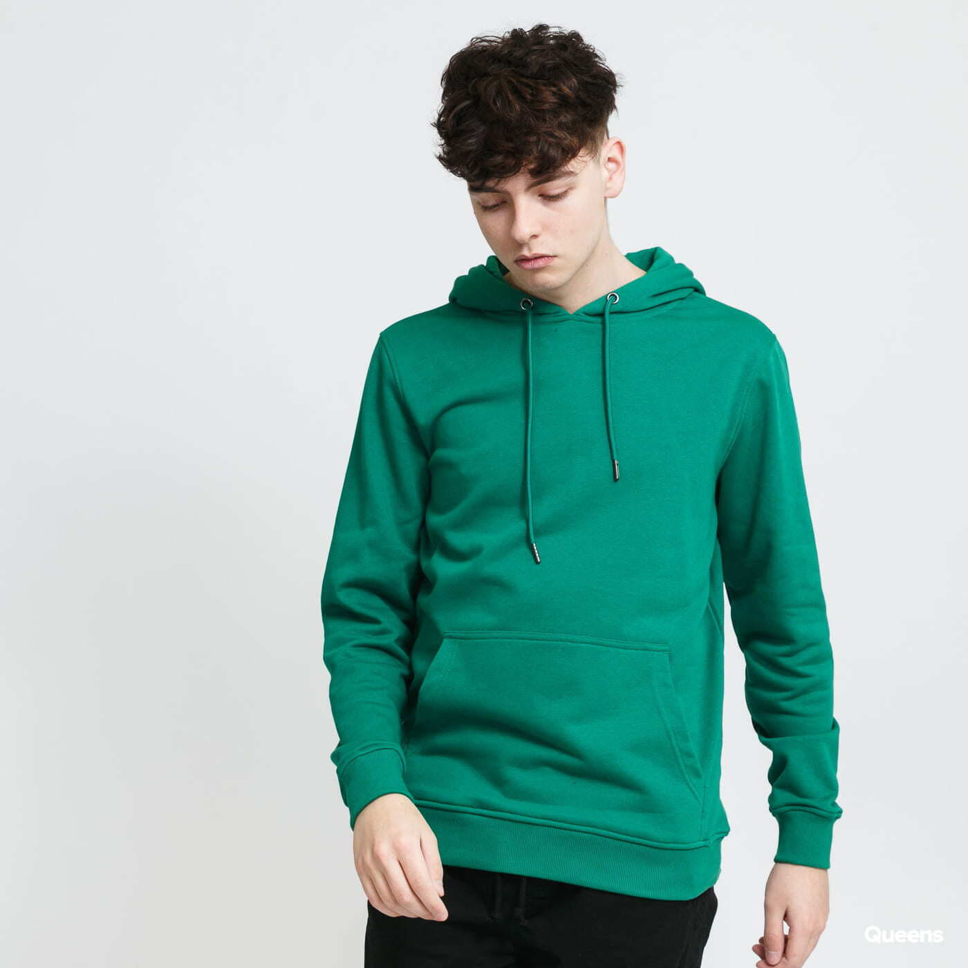 Hoodies and sweatshirts Urban Classics Basic Terry Hoody Green