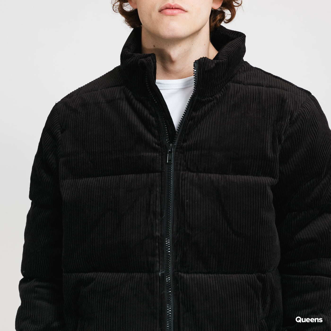 Jackets Urban Classics Boxy Corduroy Puffer Jacket Black | Queens