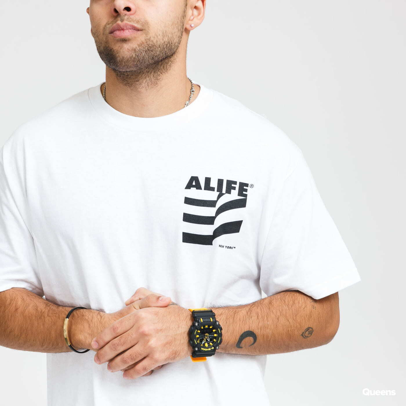 Trička Alife Museum Tee White