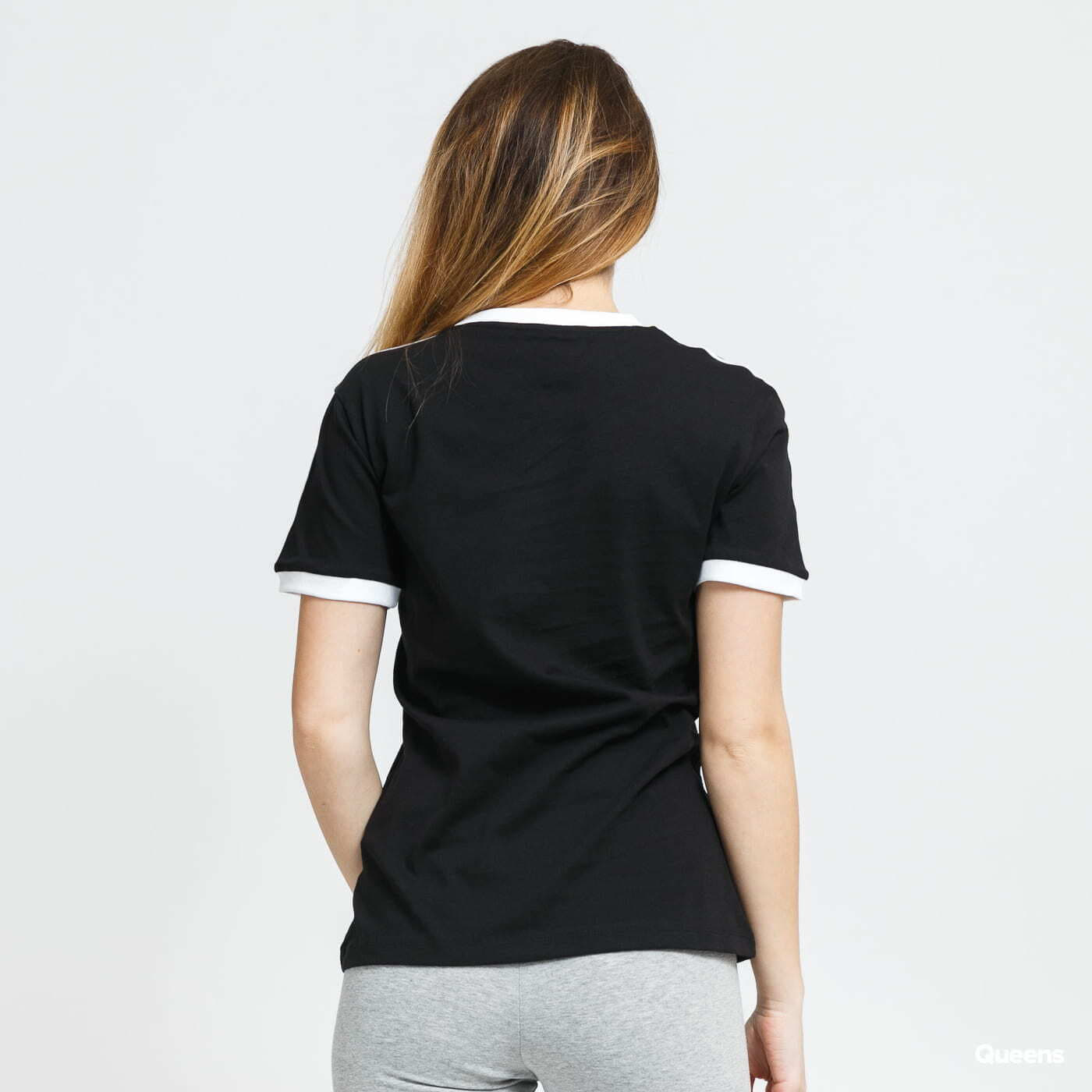 Tricouri adidas Originals 3 Stripes Tee Black