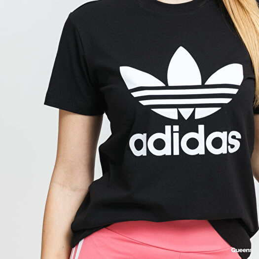 Tee | adidas Trefoil T-shirts Black Originals Queens