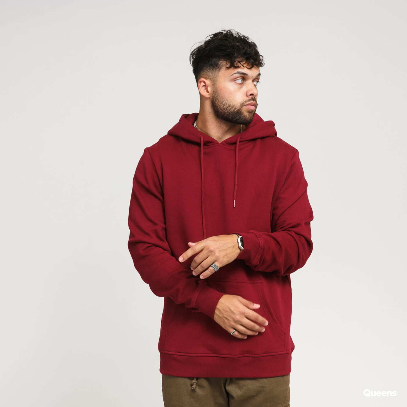 Hanorac Urban Classics Organic Basic Hoody Burgundy