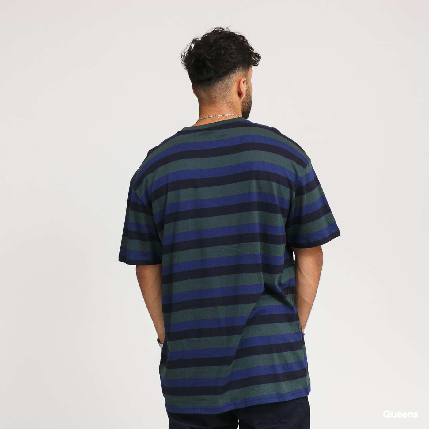 T-krekli Urban Classics College Stripe Tee Blue
