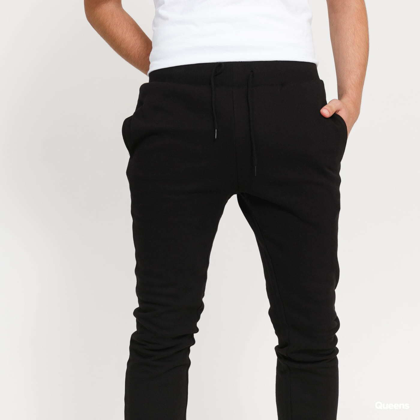 Urban Classics Small Embroidery Pantaloni Jogger Uomo Con Ricamo, Vita Elastica E Polsini